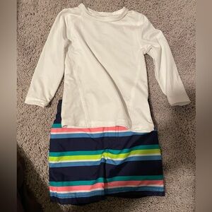 Cat & Jack White Infant Rash Guard Top